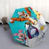 Winnie and friends Themed Travel Umbrella-8 Ribs Automatic Opening and Closing, Portable Folding Design, Compact and Stylish Umbrella