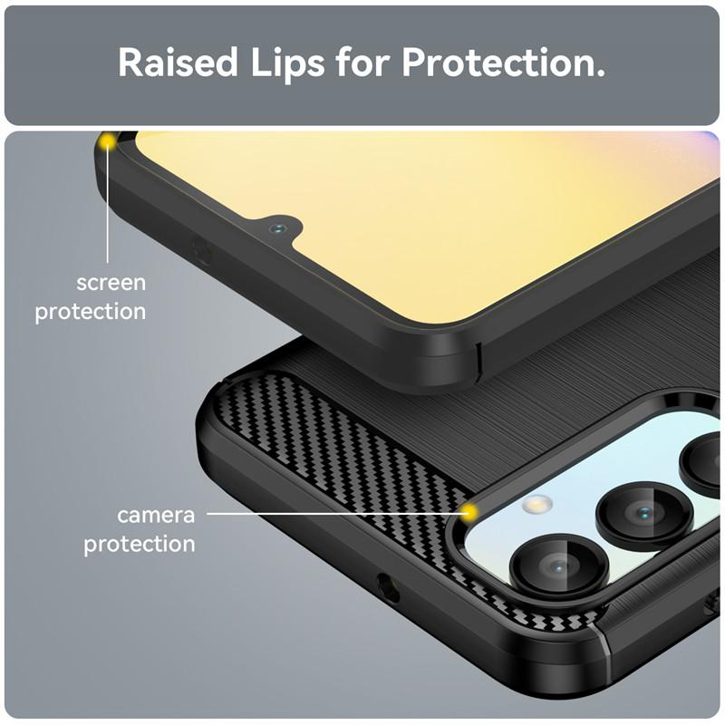 For Samsung Galaxy A16 5G Case Samsung Galaxy A16 5G Cover Shockproof Brushed TPU Phone Back Cover For Samsung Galaxy A16 5G