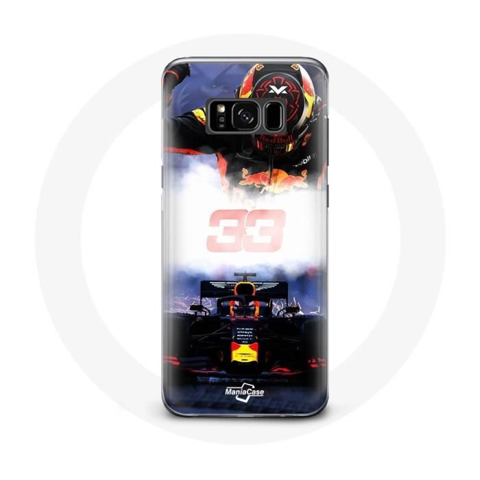 Case for Samsung Galaxy S8 Formula 1 Max Verstappen F1 Driver Black Red and Yellow