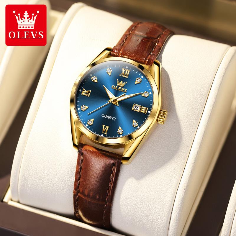 OLEVS Новые женские часы. Элегантные, модные и интеллектуальные водонепроницаемые светящиеся высококачественные часы.