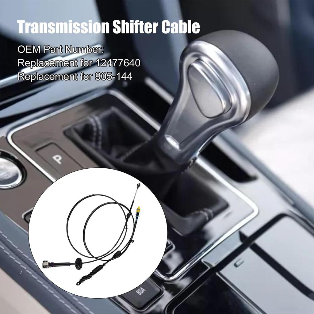 Automatic Transmission Gear Shifter Cable Replacement For 12477640 Compatible With 1999-2007 Chevy Silverado GMC Sierra 1500 2500 3500 Classic