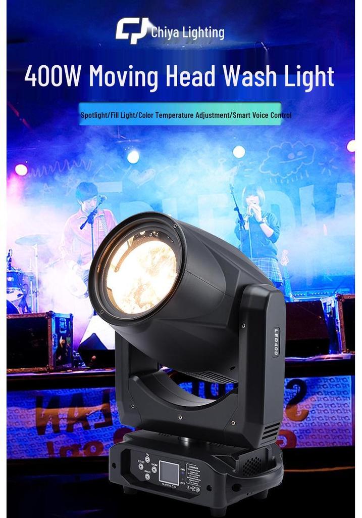 400 Вт Светодиодный Moving Head COB с зумом - Профессиональный свадебный и сценический прожектор