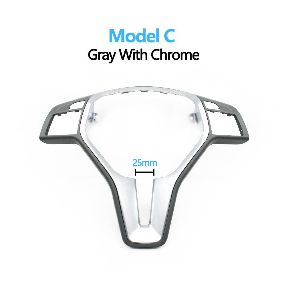 Автомобильная хромированная накладка на руль из углеродного волокна для Mercedes BENZ CE Class W176 W246 W204 W212 GLK204 W156 W117