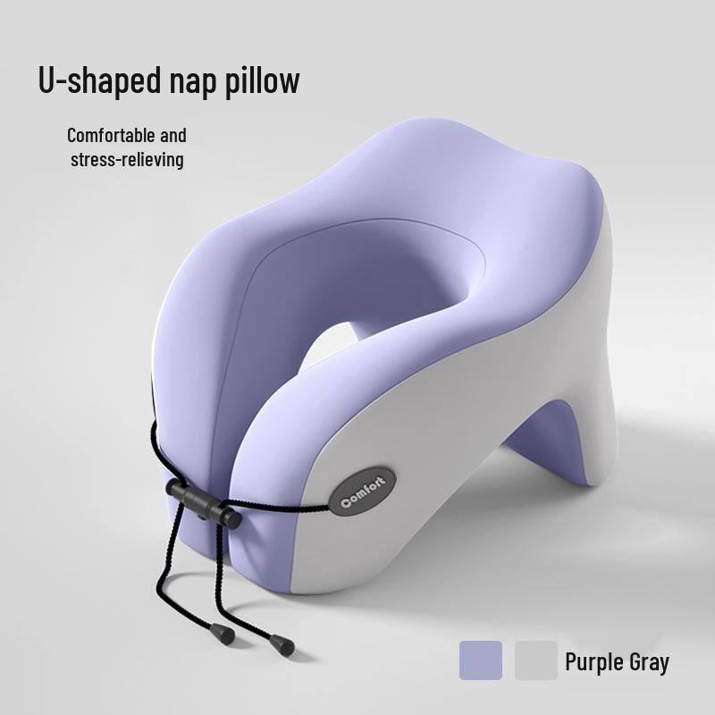 U-образная дорожная подушка из пены с эффектом памяти для поддержки шеи