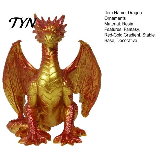 Unique Birthday Gift for Men Dragon Resin Statue, Sitting Wyvern Sculpture, 3D Medieval Figurine, Fantasy Desktop Creature Figurine Ornament Game Room
