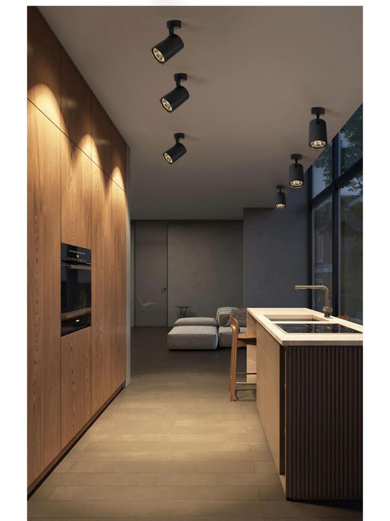 Adjustable Angle Surface Mounted Spotlight - Compact Ceiling Downlight