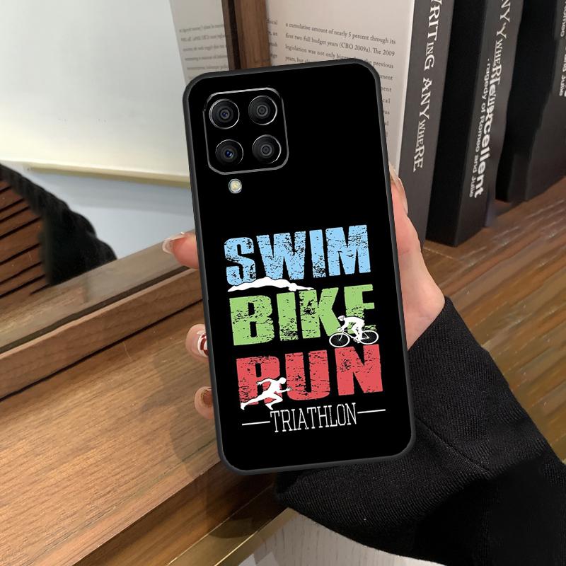 Чехол Tri Life Triathlon Swim Bike Run для Samsung Galaxy M56 M16 M36 M33 M53 M13 M12 M32 M52 M20 M15 M55 M31 M14 M35 M34 M54