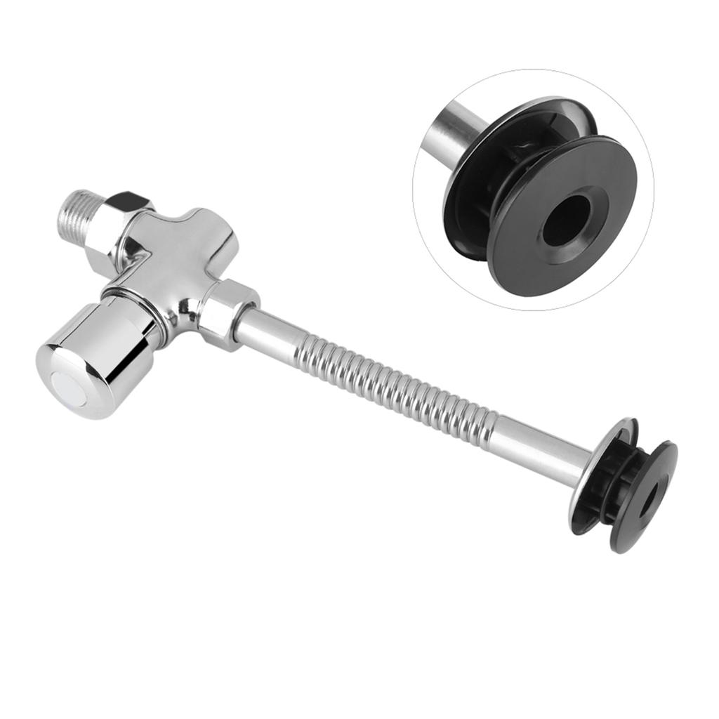 Urinal flush valve, zinc alloy toilet urinal flush valve mand assembly with 0.8 MPa manual manual automatic flush valve for toilets, supermarkets, hot