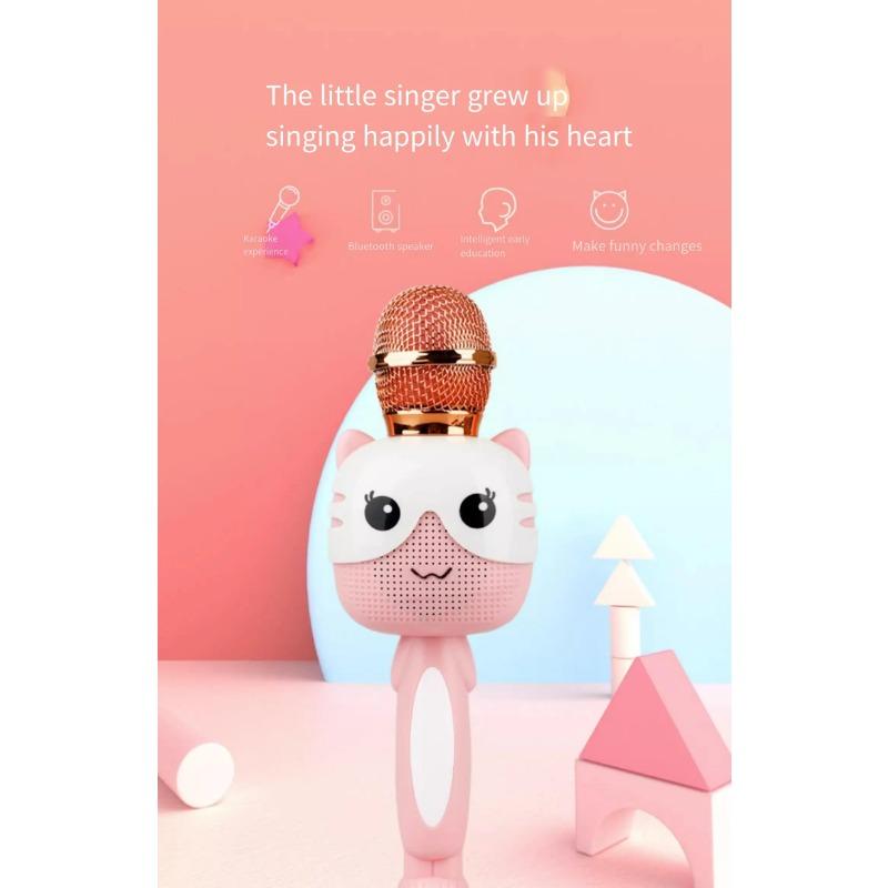 Детский микрофон-головоломка K Song, беспроводной Bluetooth-микрофон для караоке, детская музыкальная игрушка в подарок для малышей