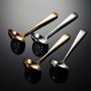 Индивидуализированный дуршлаг-ложка для супа из нержавеющей стали 304, популярный в интернете, с цветной краской и лазерной гравировкой логотипа, ложка для хот-пота, корейская большая ложка