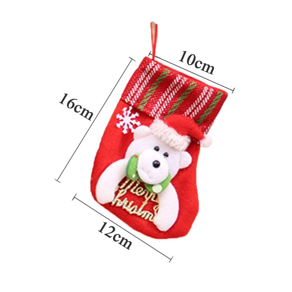 Lovely Hanging Socks New Year Decoration Candy Bag Christmas Ornament Xmas Tree Decor Stockings