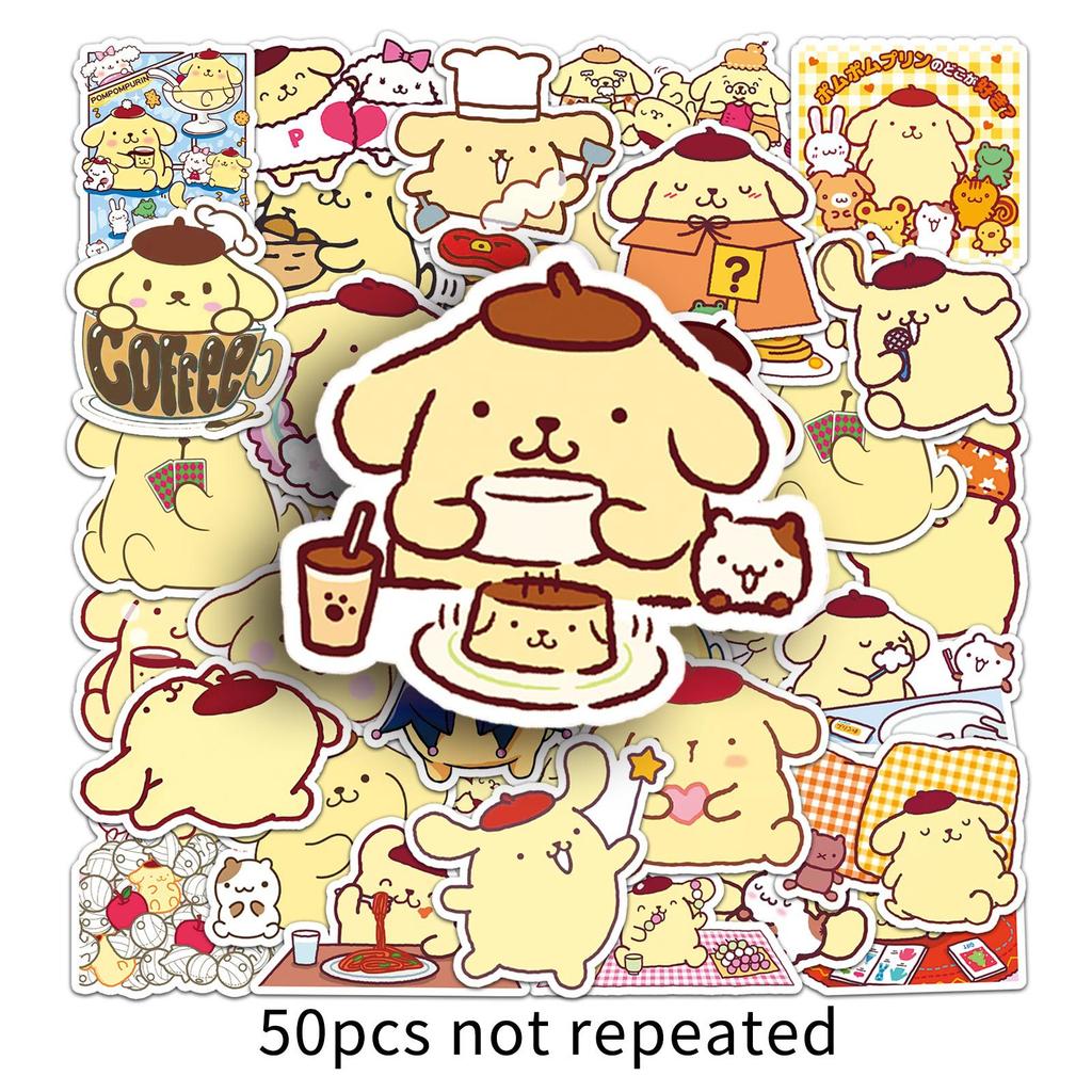 50 Милых Наклеек Sanrio Пудинг-тян Gukka для Блокнотов и Багажа