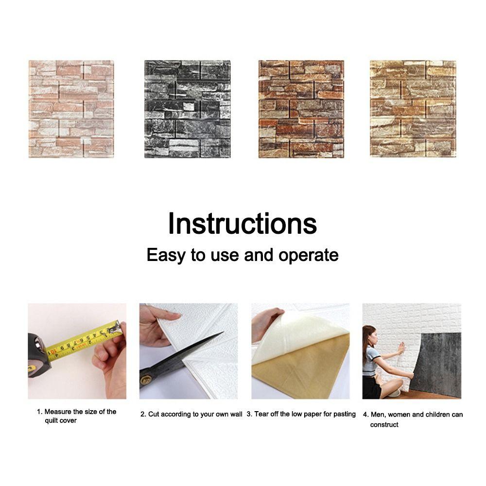 Влагостойкие и устойчивые к плесени обои из вспененного кирпича, наклейки на стены для гостиной, спальни, кухни