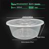 WS 3000 мл Одноразовые Круглые Контейнеры для Приготовления Еды с Крышками (90 комплектов)