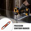 Precise Contour Scribe Tool with Pencils Compact Portable Easy To Use Contour Measuring Tool with Adjustable Lock for Woodworking