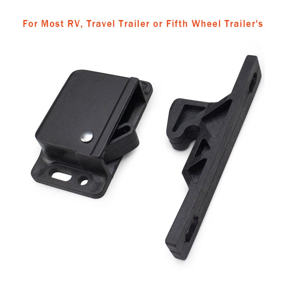 4Pack Hook Lock Reliable And Safe Grabber Latch Catch For RV Cabinets And Doors Latch Catch Kit