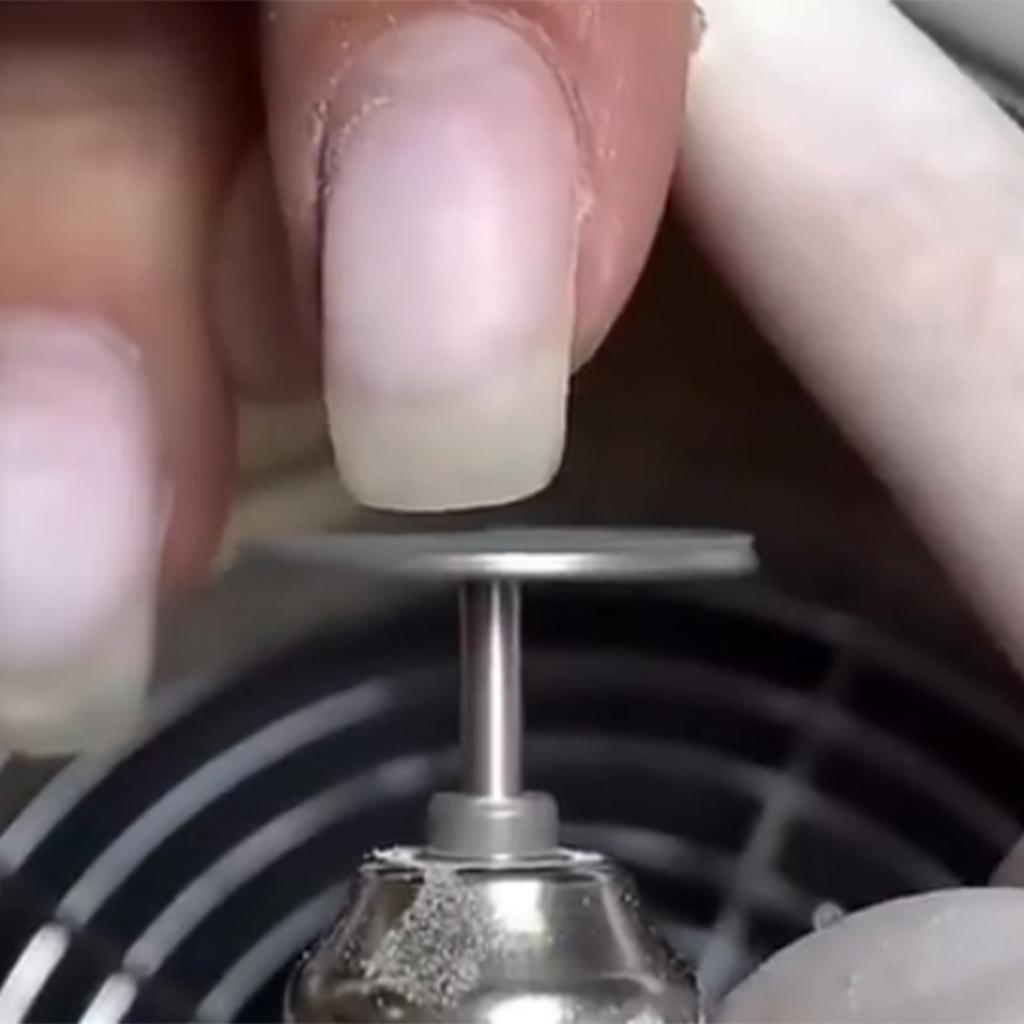 25 мм Электрическая насадка для триммера для ногтей со 100 шт. подушечек для пилок для ногтей для маникюра, полировки, удаления омертвевшей кожи