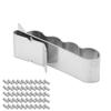 50pcs 4 Wire Cable Management Clips 304 Stainless Steel Wire Clips  Photovoltaic Solar Panel