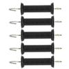 5Pcs Electric Fence Handle Insulated Gate Grip Bar with Metal Hook for Farm Pasture