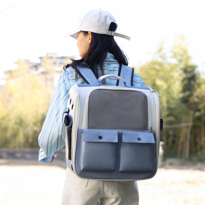 Модный дышащий квадратный рюкзак для кошек, Прямая поставка, складная портативная сумка для домашних животных для прогулок