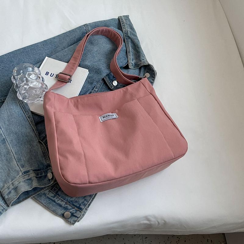 Сумка через плечо большой емкости, женская однотонная большая сумка, сумка через плечо для студентов