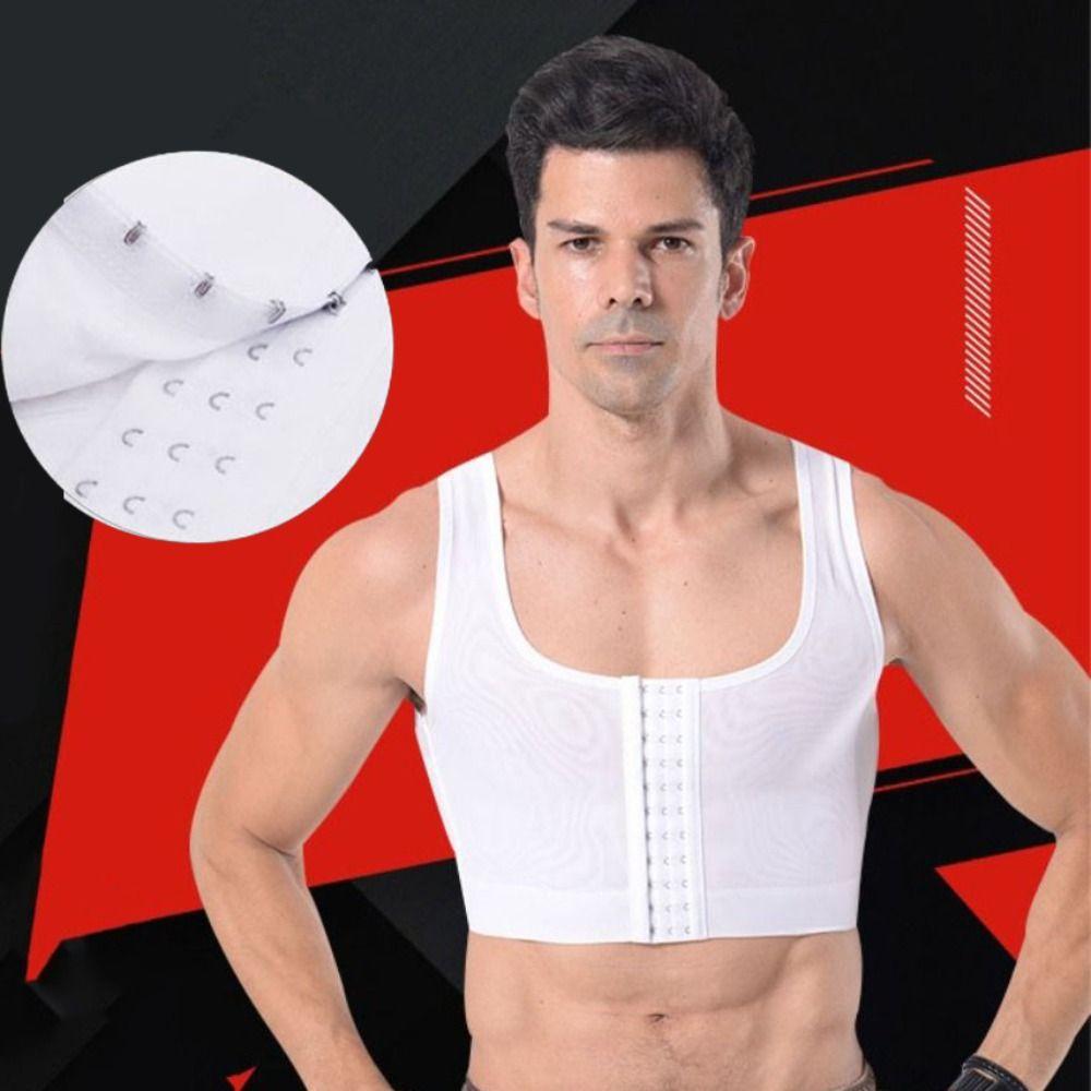 Поднимите спину Мужское корректирующее белье для груди Фитнес Майка на тонких бретелях Моделирующее плотное нижнее белье Свадьба