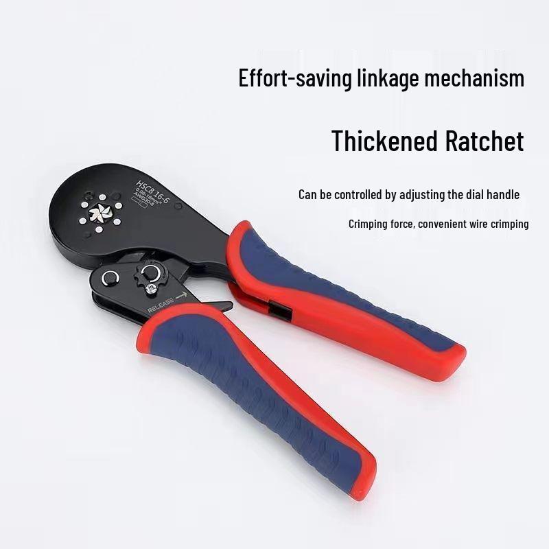 Изолированные клещи для обжима HSC8 с холодным прессованием для трубчатых и игольчатых проводов