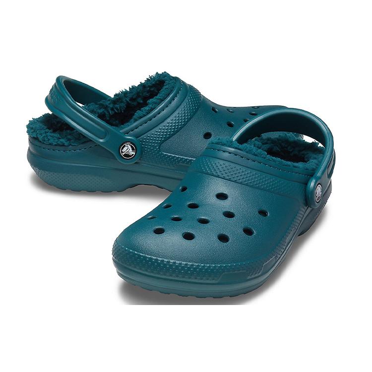 Crocs Классическая обувь Унисекс Зеленые тапочки 203591-375