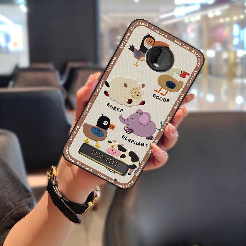 Чехол TPU для телефона MOTO Z4 Play Модный дизайн Пыленепроницаемый Мультяшный Силиконовый Грязеотталкивающий Водонепроницаемый Полная защита Милый