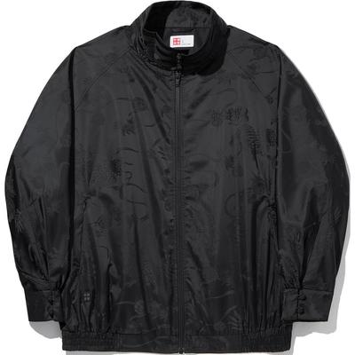 Li Ning Модная спортивная серия Удобная повседневная простая свободная куртка на молнии Унисекс куртка Черная AFDUD45-1