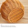 Cartoon Rabbit Ear Egg Gathering Ornaments with Handles Hand Woven Basket  Easter Festival Gift