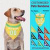 Personalized Dog Bandana With Name Number Custom Dog Bandana Pet Scarf For Puppy Small Medium Cats