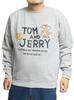 TOM AND JERRY Sweatshirt Large Size Fleece Back Print Character Crew Neck Sweatshirt 3L Gray [One Colors] Men's (29)