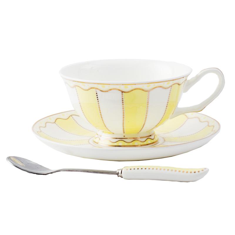 1set European Elegance Candy Colored Ceramic Coffee Cup with Matching Saucer Perfect for Coffee Afternoon Tea Set Drinkware Gift