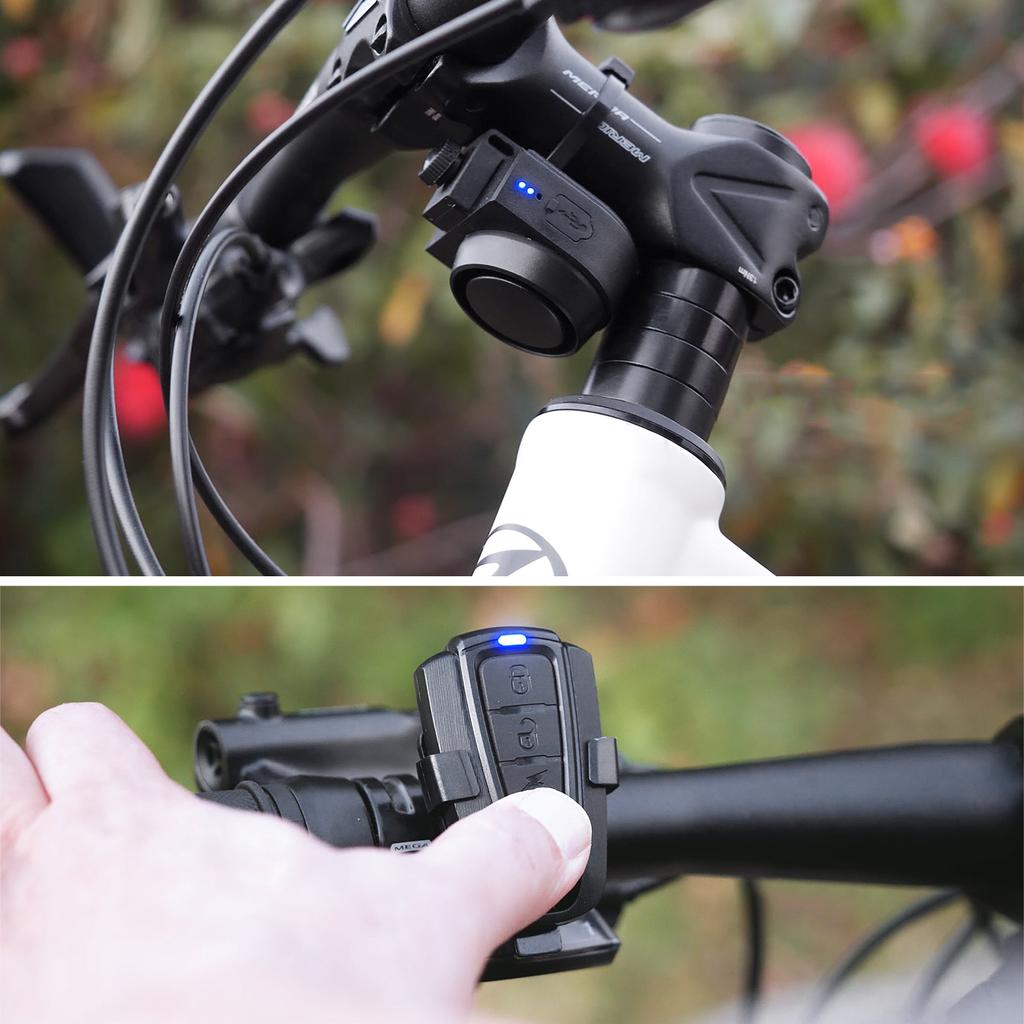 Wireless Bike Horn 115dB Loud Bicycle Anti-theft Horn IPX5 Bicycle Alarm Bell with 5 Sound Modes 3