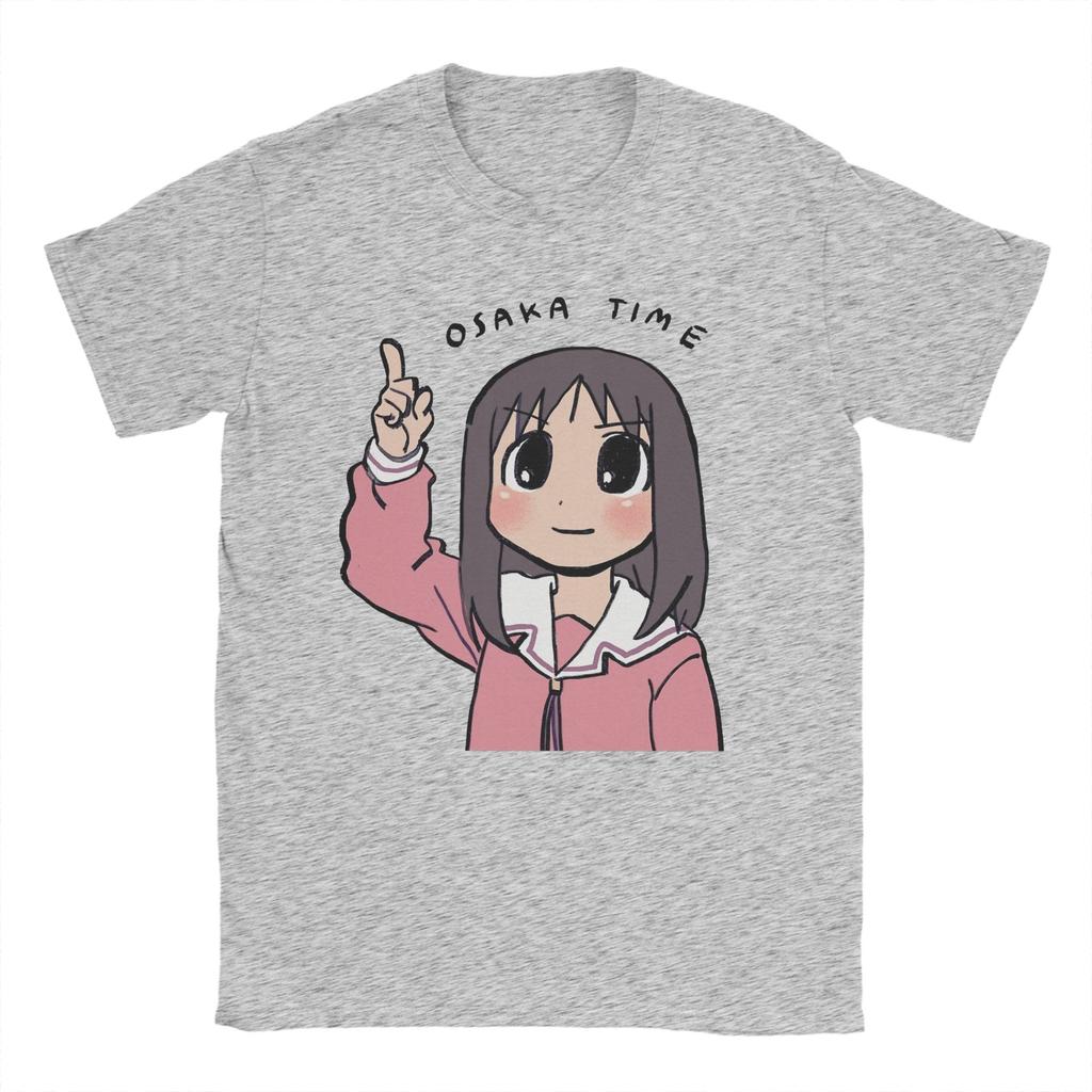 Мужские футболки Osaka Time Ayumu Аниме Azumanga Daioh Винтажные Хлопковые Футболки с Короткой Рукавой Круглый Вырез Одежда Печать