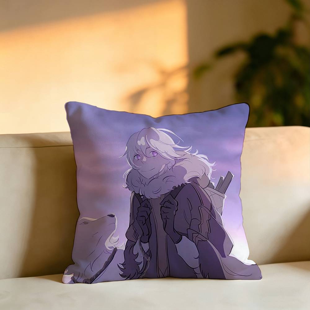 Anime To Your EEternityy Pillow Case Square DoubleSided Sofa Cushion Cover Bedroom Bedside Pillow