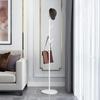Iron Floor Coat Rack with Marble Accent - Elegant Bedroom Furniture, Storage for Clothes, Caps & Accessories, Metal Shelf