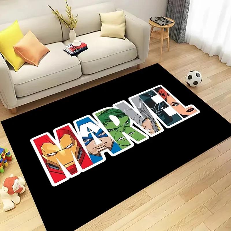 Disney Marvel-Avengers Superhero Area Rug for Home Living Room Bedroom Sofa Doormat Kitchen Decor Non-slip Floor Mat