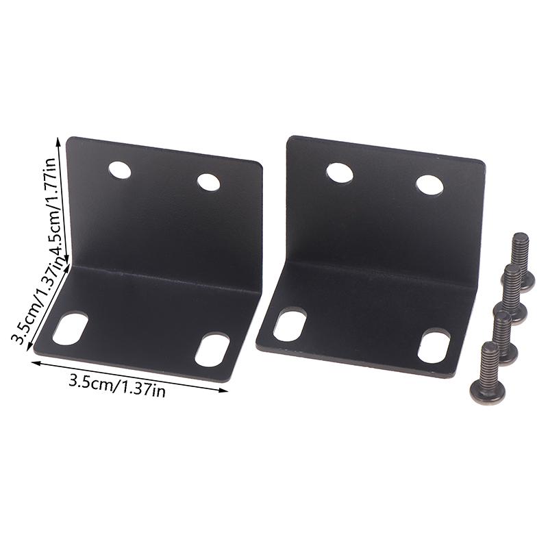 1 Set Metal 1U Rack Mount Ear Mounting Jointing With Screw Cap For Frame Box High Qulaity Wireless System Receiver Host