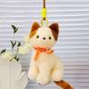 Fluffy Small Cat Plush Keychain Lifelike Simulated Cat Plush Doll Cat Plush Bag Pendant  Friend