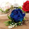 4PCS Boutonniere for Men Corsage and Boutonniere Set Corsage Wristlet for Prom Decor Wedding Flowers Accessories Party Suit Decoration