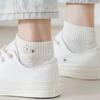 Comfortable Breathable Casual Short Socks 5 Pairs Women Cartoon Pattern Short Socks Fashion Simple Trendy Creative Socks