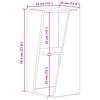 Side Shelf High Gloss White 33 x 32 x 70.5 cm Particleboard