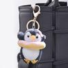 Doll Pendant Keychain Penguin Design Bright Colors Keyring Pendant Easy To Find Keys Fine Sewn Keychain Charm