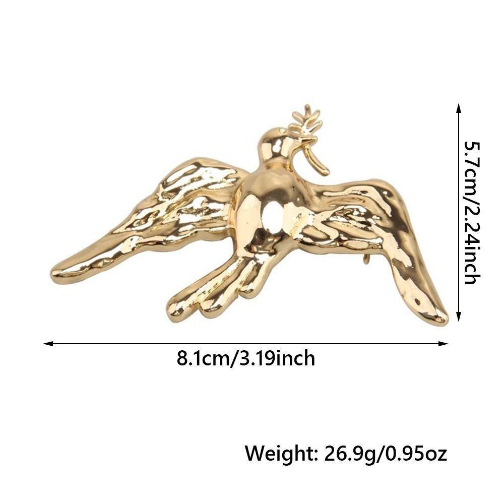 Элегантная брошь в виде оливковой ветви, винтажная брошь-корсет, брошь в виде голубя мира для вечеринки для женщин