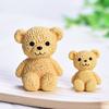 Миниатюрные фигурки медвежат Милый медвежонок Орнамент Садовые аксессуары Мультяшная статуэтка животного Дом