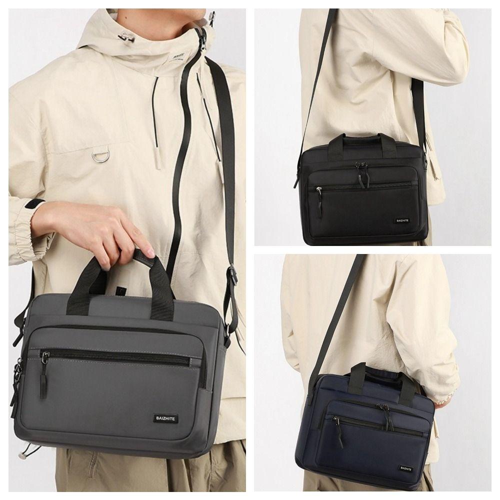 Large-capacity Laptops Handbag Brief Case Crossbody Sling Bag Men Business Briefcases  Travel