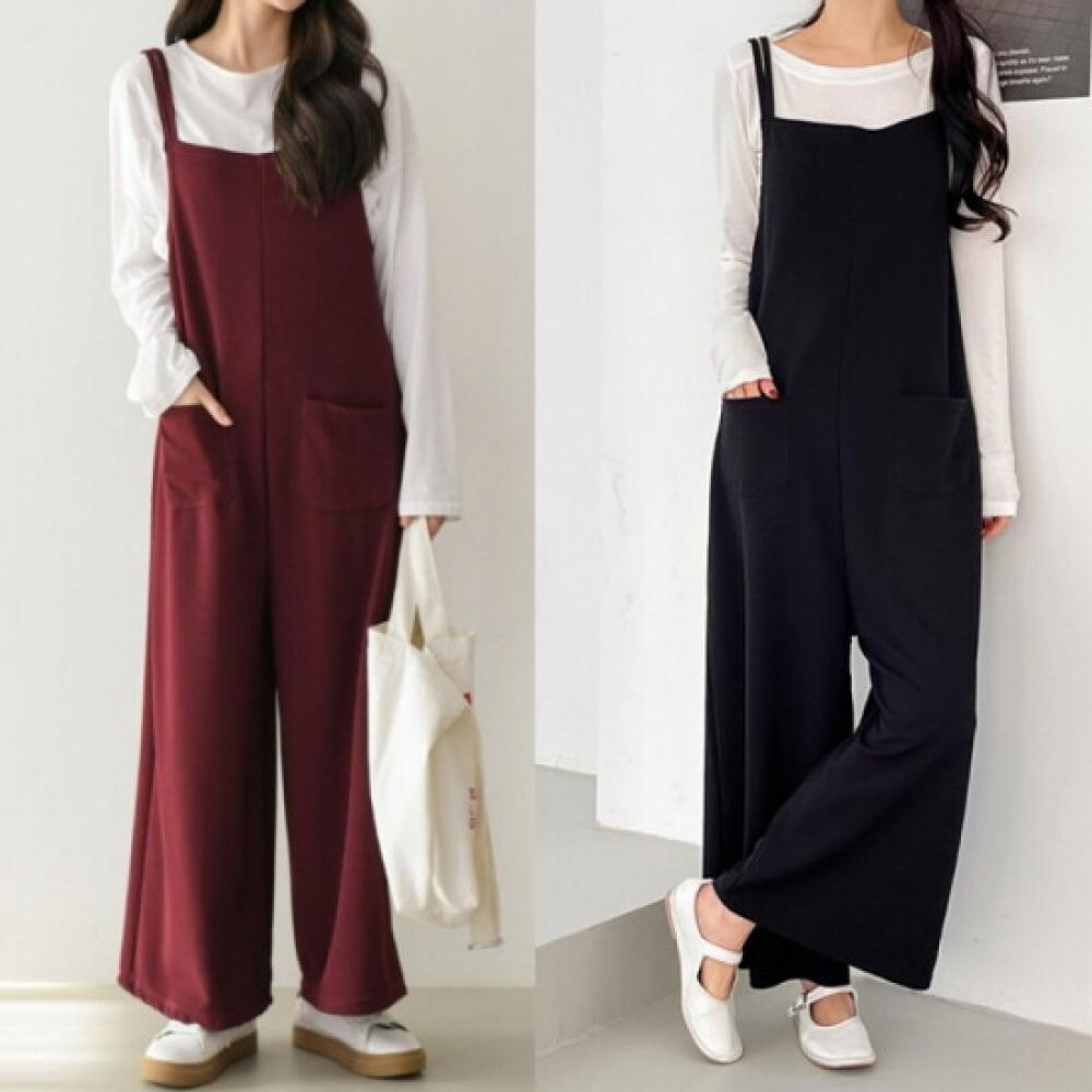 From Heart Women Double Strap Front Pocket Jumpsuit