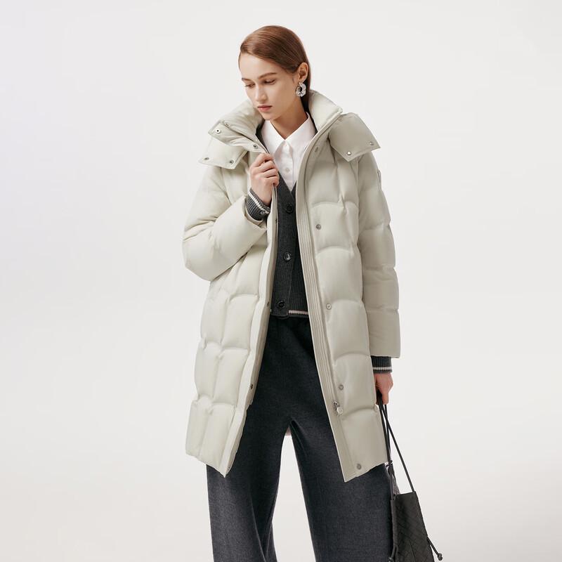 Tanboer Women's Mid-Length Goose Down Winter Jacket